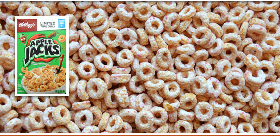 céréales et boîte Apple Jacks de Kellogg's (2020)